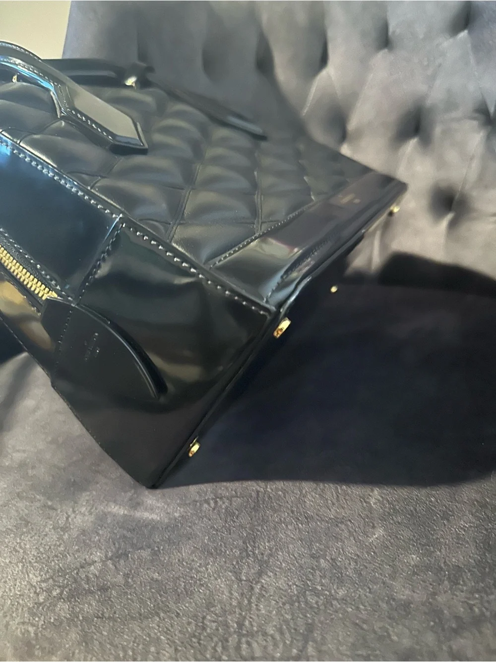 Louis Vuitton Black Dora PM Malletage